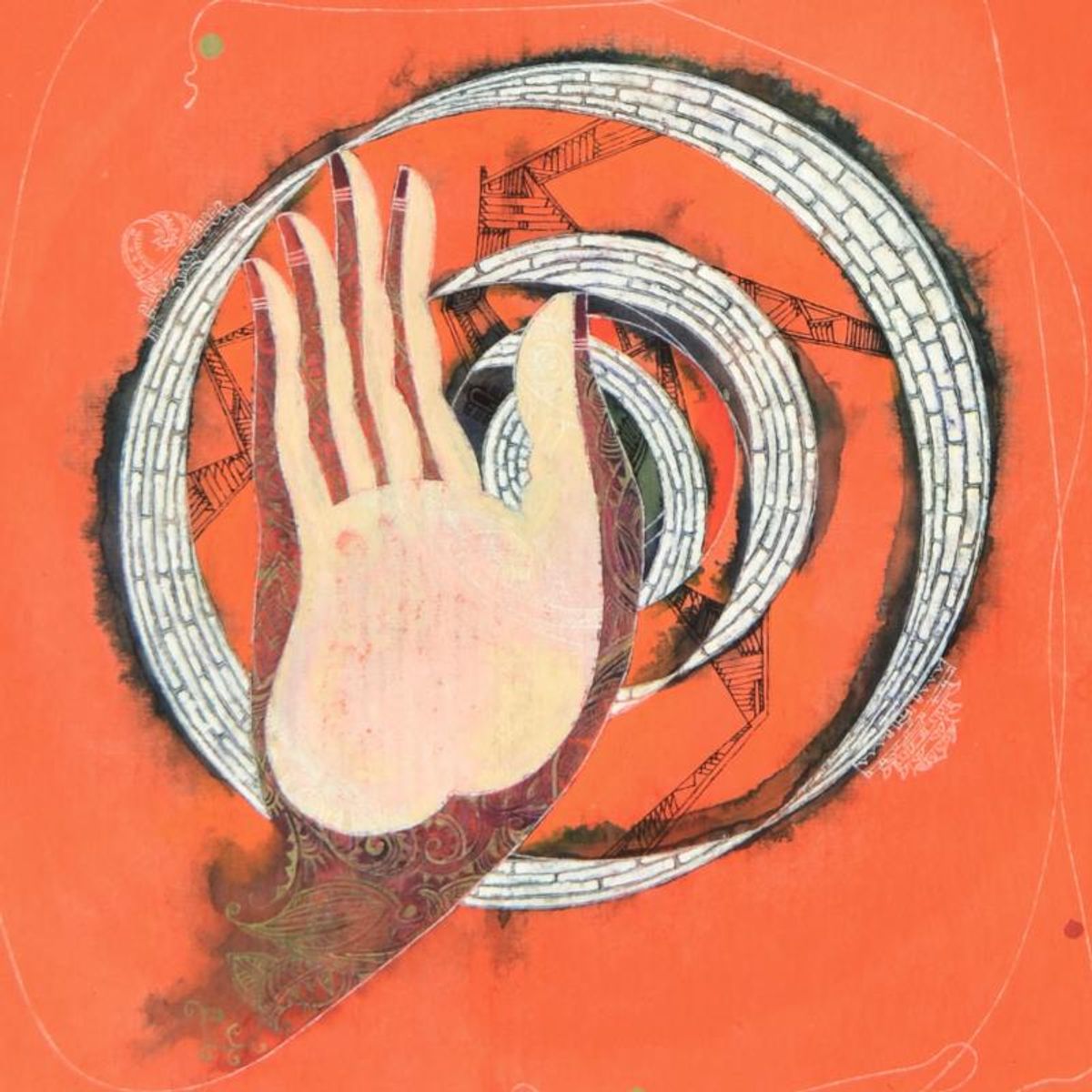 Lu Hong "Mudra Abhaya, No Regret" Hand Signed Limited Edition Giclee with Letter of Authenticity.