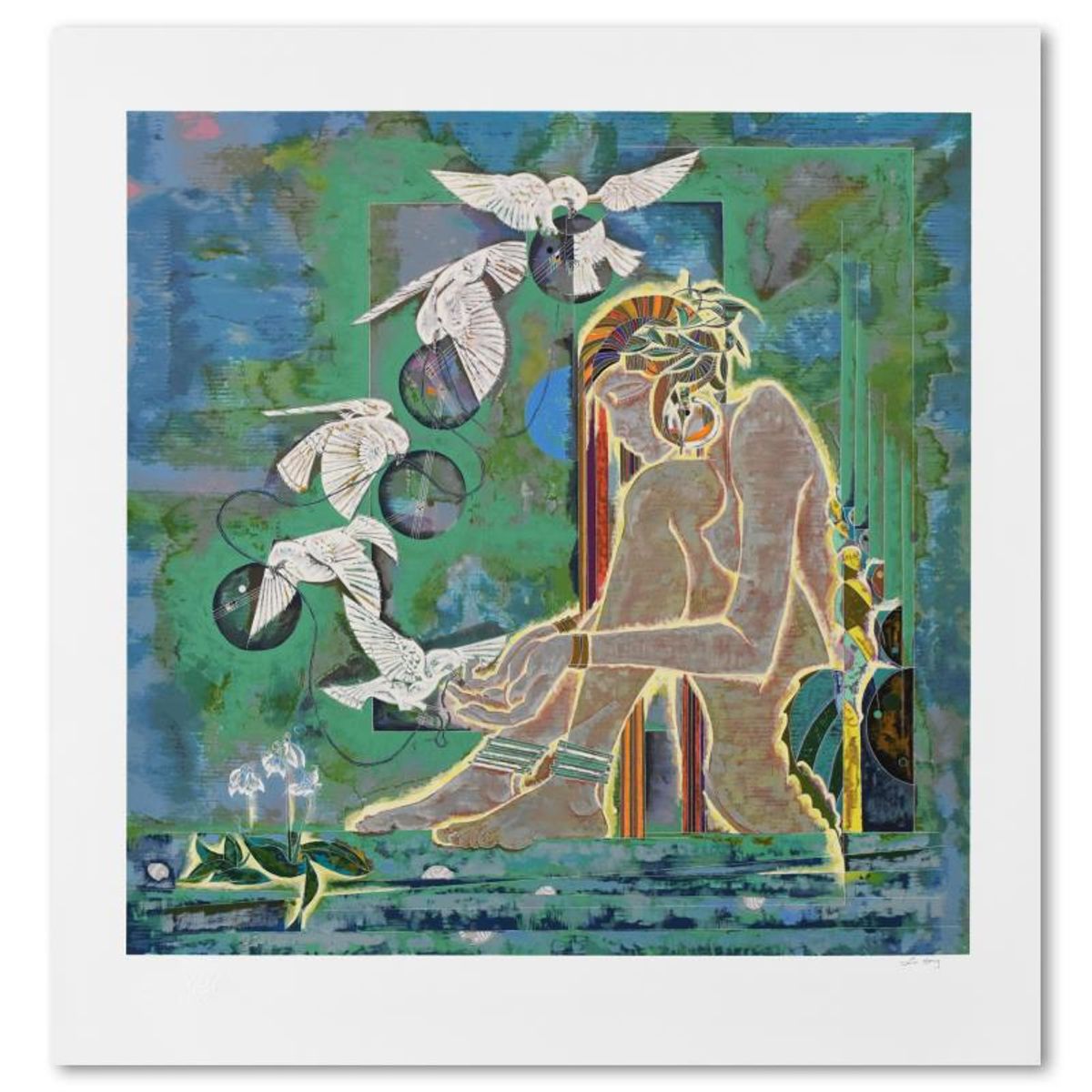 Lu Hong, "Morning Sonata" Limited Edition Serigraph on Paper, Numbered and Hand Signed with Letter of Authenticity