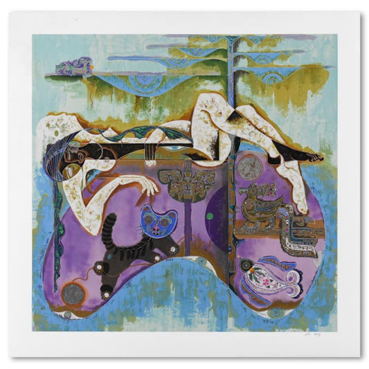 Lu Hong, "Magic" Limited Edition Serigraph, Numbered and Hand Signed with Letter of Authenticity (Disclaimer)