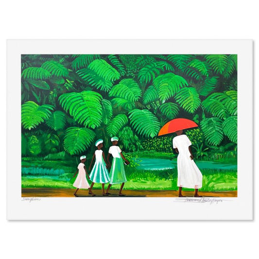 Bernard Hoyes, "Daughters" Limited Edition Printer's Proof Serigraph, Numbered and Hand Signed with Letter of Authenticity