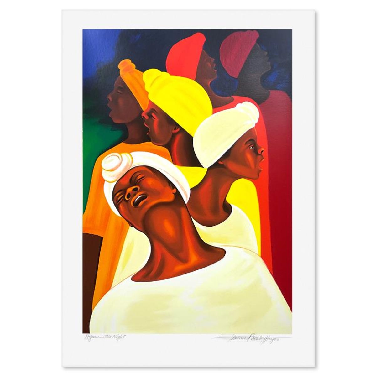 Bernard Hoyes, "Hymn the Night" Limited Edition Printer's Proof Serigraph, Numbered and Hand Signed with Letter of Authenticity