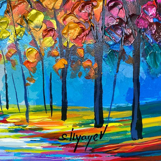 Slava Ilyayev, Hand Embellished Limited Edition Serigraph on Board, Numbered and Hand Signed with Letter of Authenticity.