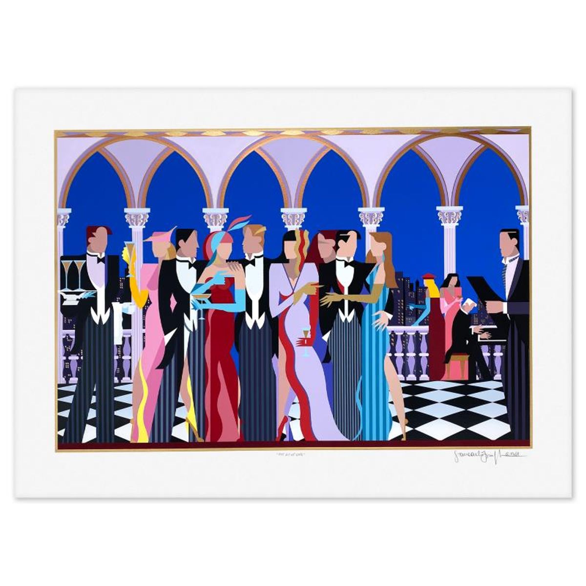 Giancarlo Impiglia, "The Joy Of Life" Limited Edition Serigraph, Numbered and Hand Signed with Letter of Authenticity