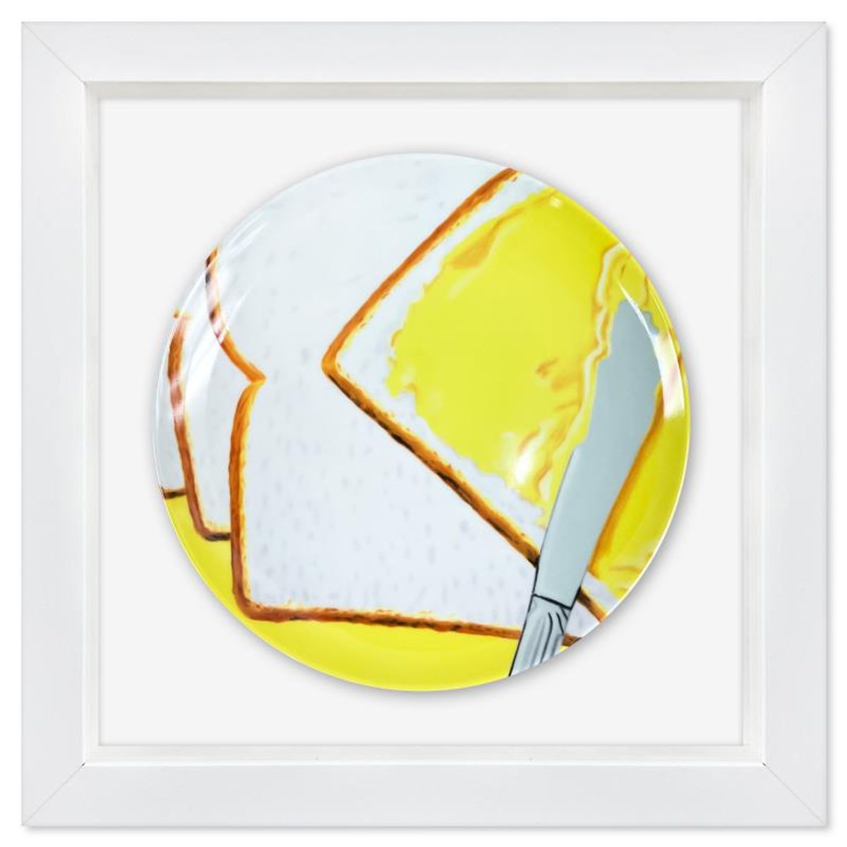 James Rosenquist (1933-2017), "White Beard" Framed Limited Edition Fine Bone China Plate.