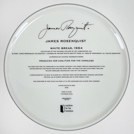 James Rosenquist (1933-2017), "White Beard" Framed Limited Edition Fine Bone China Plate.