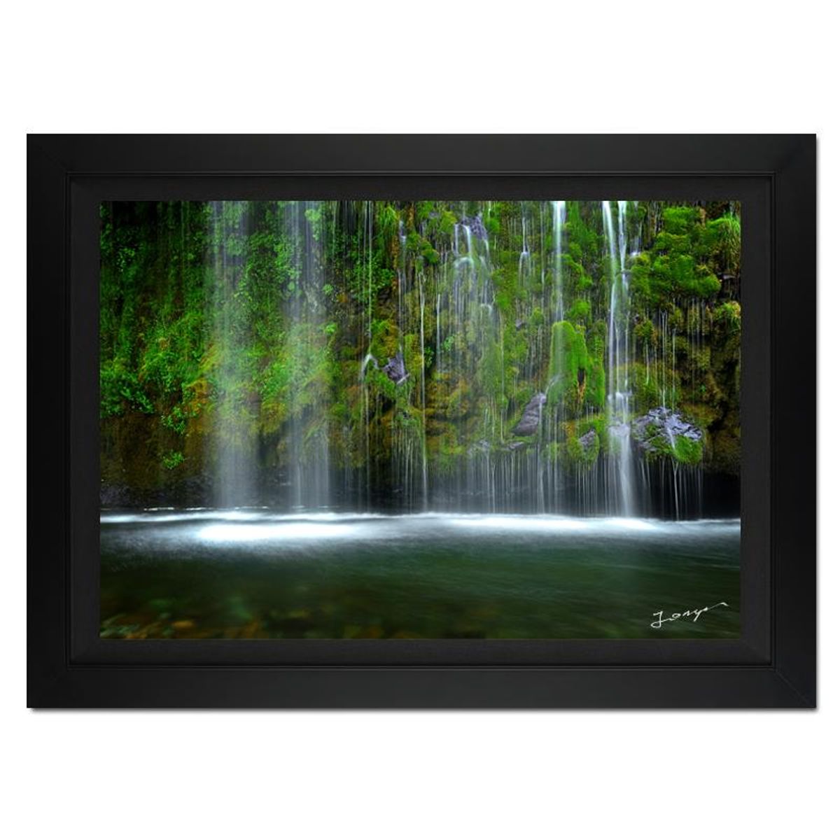 Jongas, "Weeping Souls" Framed Limited Edition Photograph on Canvas, Numbered and Hand Signed with Letter of Authenticity.