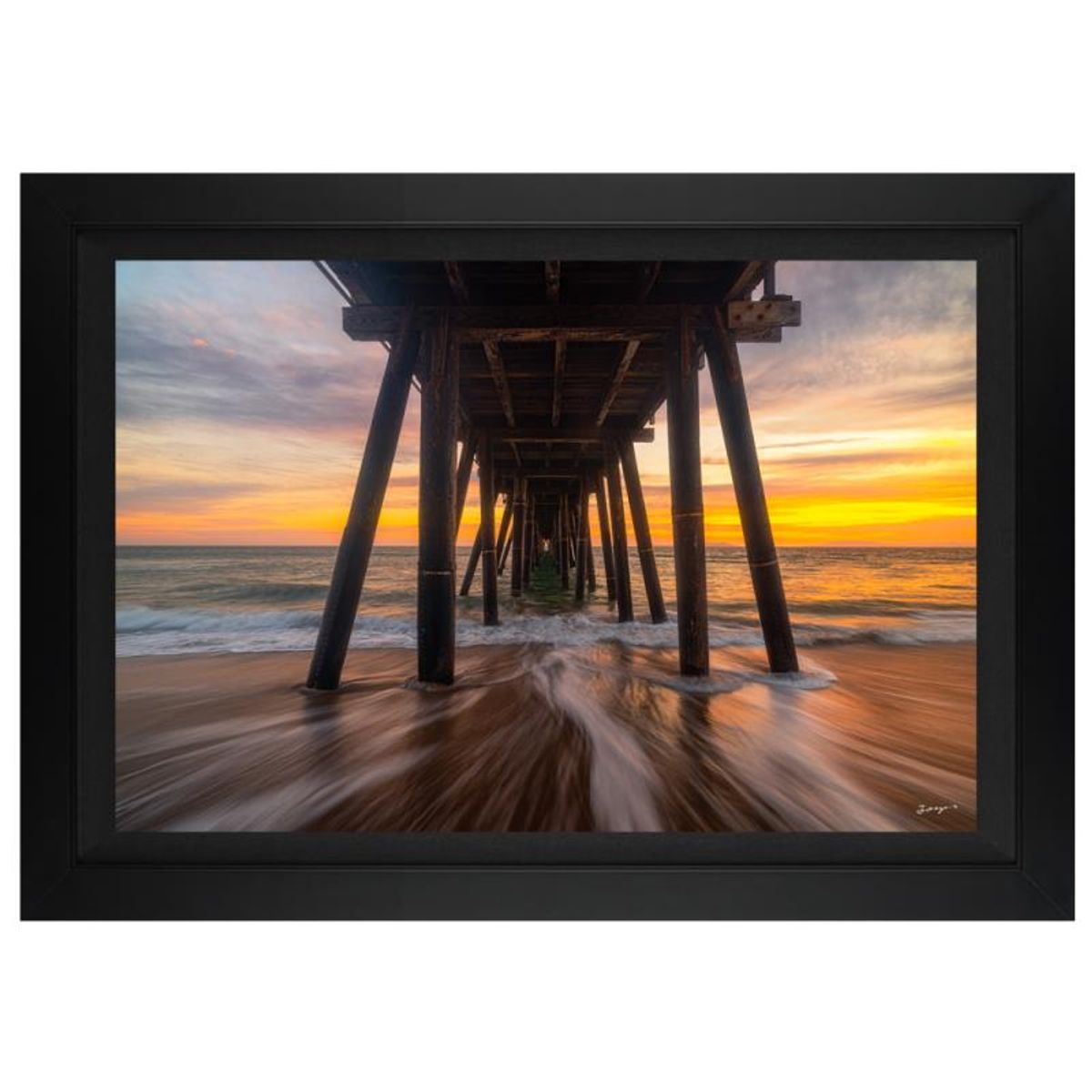 Jongas, "Determination" Framed Limited Edition on Canvas, Numbered and Hand Signed with Letter of Authenticity.