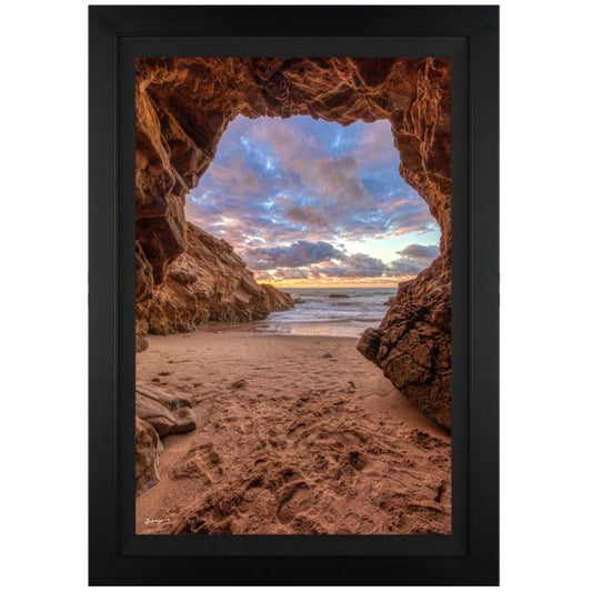 Jongas, "Wondercave" Framed Limited Edition on Canvas, Numbered and Hand Signed with Letter of Authenticity.