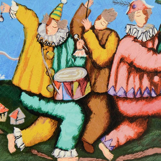 Michael Kachan, "Musicians" Limited Edition Serigraph, Numbered and Hand Signed with Letter of Authenticity.