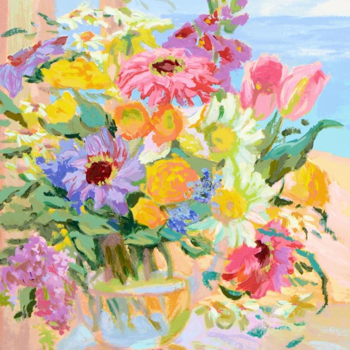 S. Burkett Kaiser, "Potpourri" Limited Edition, Numbered and Hand Signed with Letter of Authenticity.