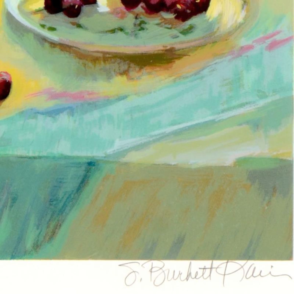 S. Burkett Kaiser, "Spring Roses" Limited Edition, Numbered and Hand Signed with Letter of Authenticity.