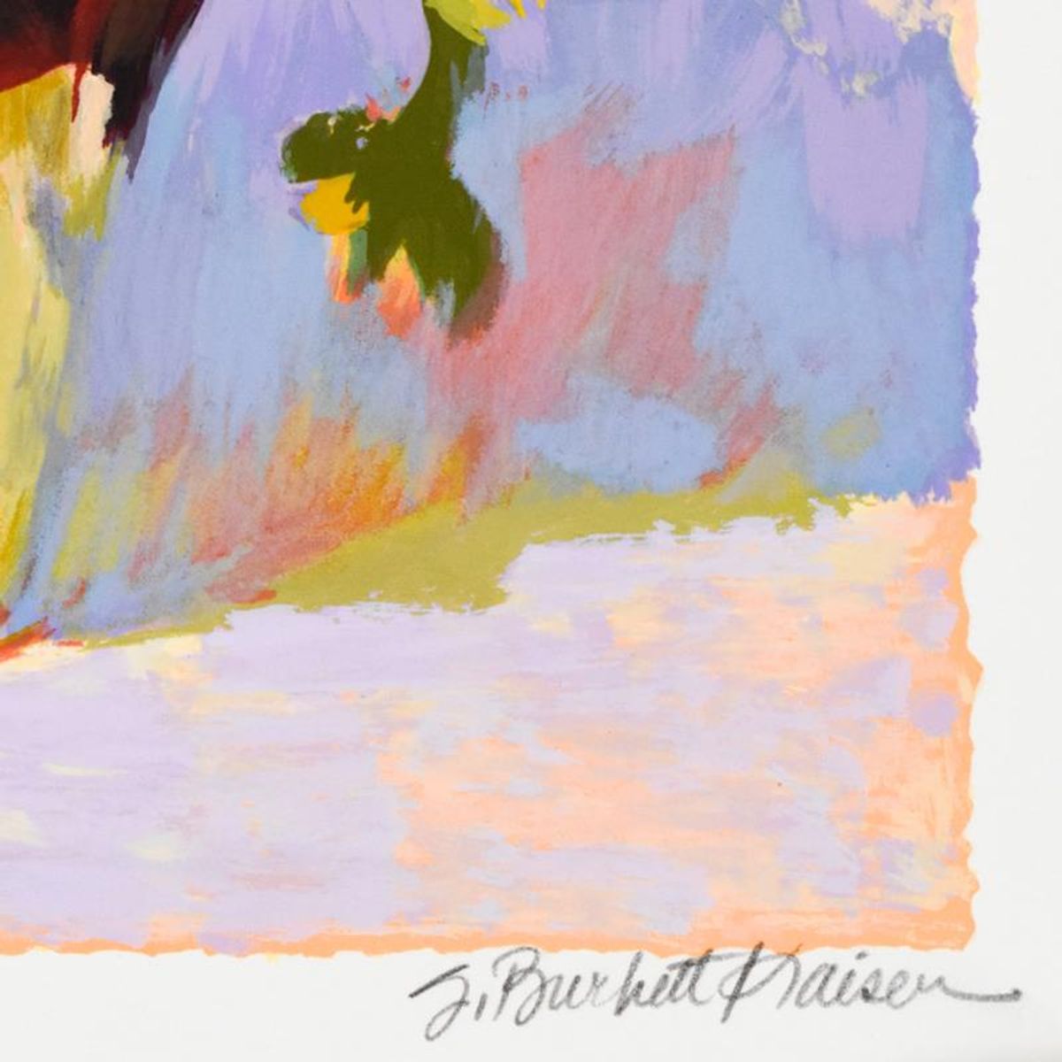S. Burkett Kaiser, "Sunflowers" Limited Edition, Numbered and Hand Signed with Letter of Authenticity.