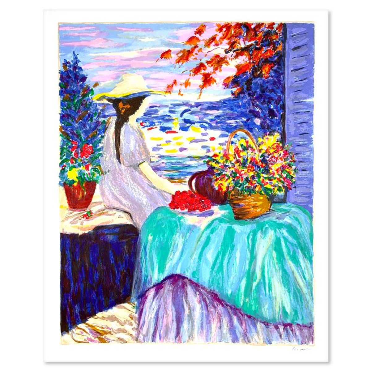Jacqueline Kamin, Limited Edition Serigraph, Numbered and Hand Signed with Letter of Authenticity