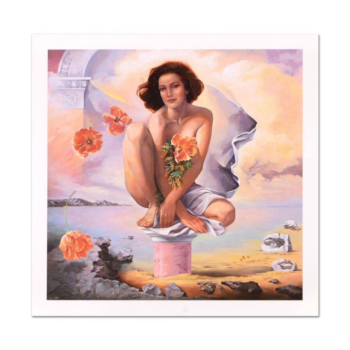 Irina Karkabi, "Birth of Harmony" Limited Edition, Numbered and Hand Signed with Letter of Authenticity.