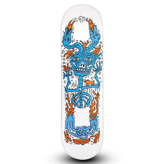 Keith Haring (1958-1990), "Untitled (Inferno)" Skateboard, Plate Signed with Letter of Authenticity.