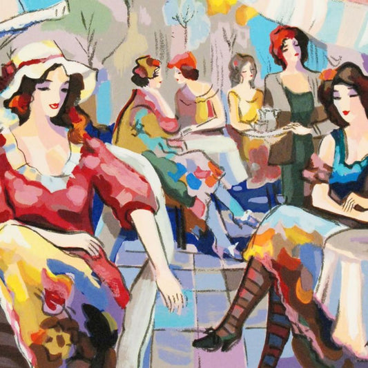 Michael Kerman, "Cafe" Limited Edition Serigraph, Numbered and Hand Signed with Certificate of Authenticity.