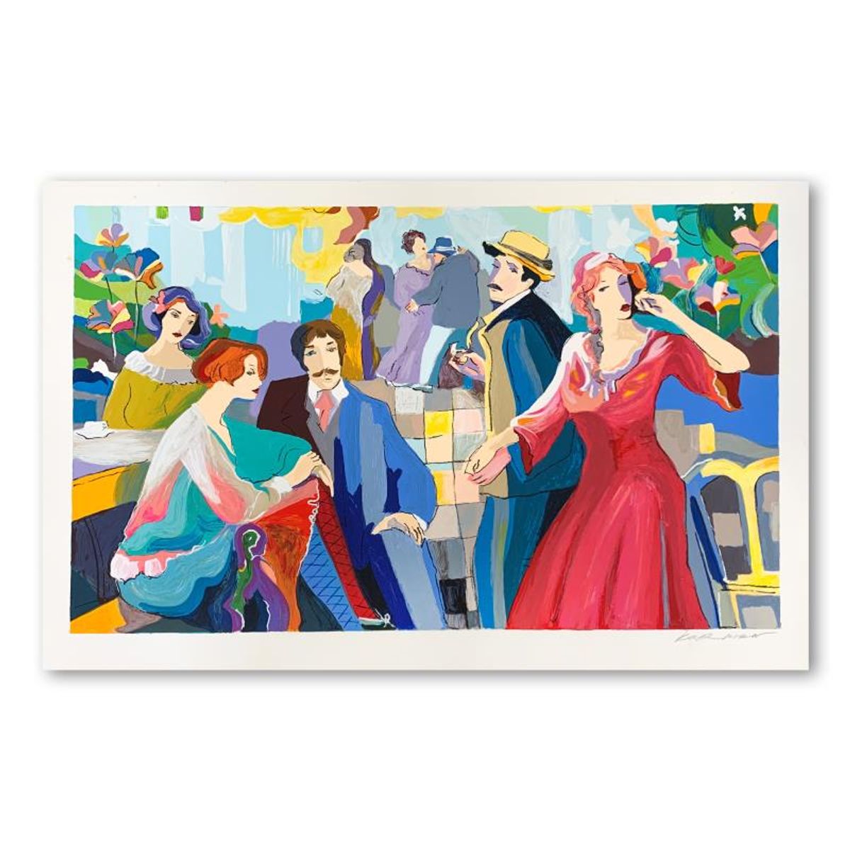 Michael Kerman, "Late Arrival" Hand Signed Limited Edition Serigraph on Paper with Letter of Authenticity.