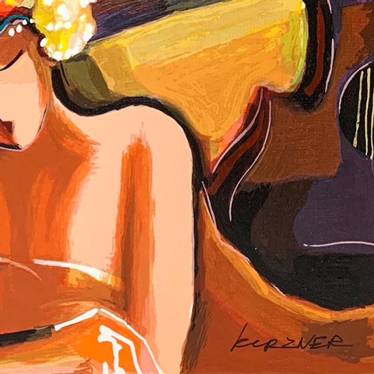 Michael Kerzner, "Sisters" Hand Signed Limited Edition Serigraph on Paper with Letter of Authenticity.