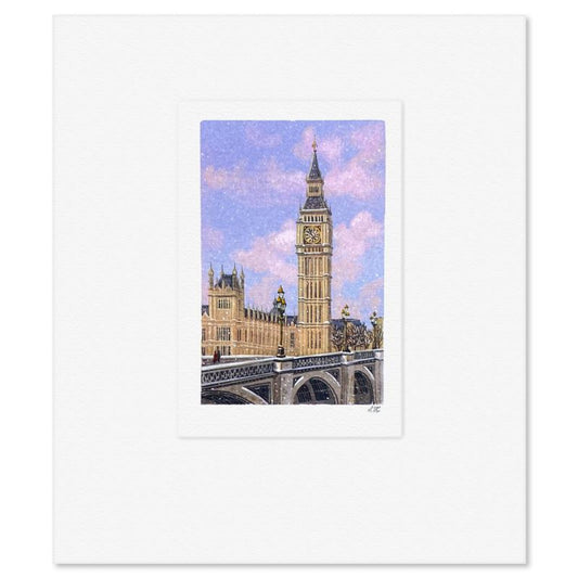 Liudmila Kondakova, "Big Ben" Limited Edition Lithograph, Numbered and Hand Signed with Letter of Authenticity