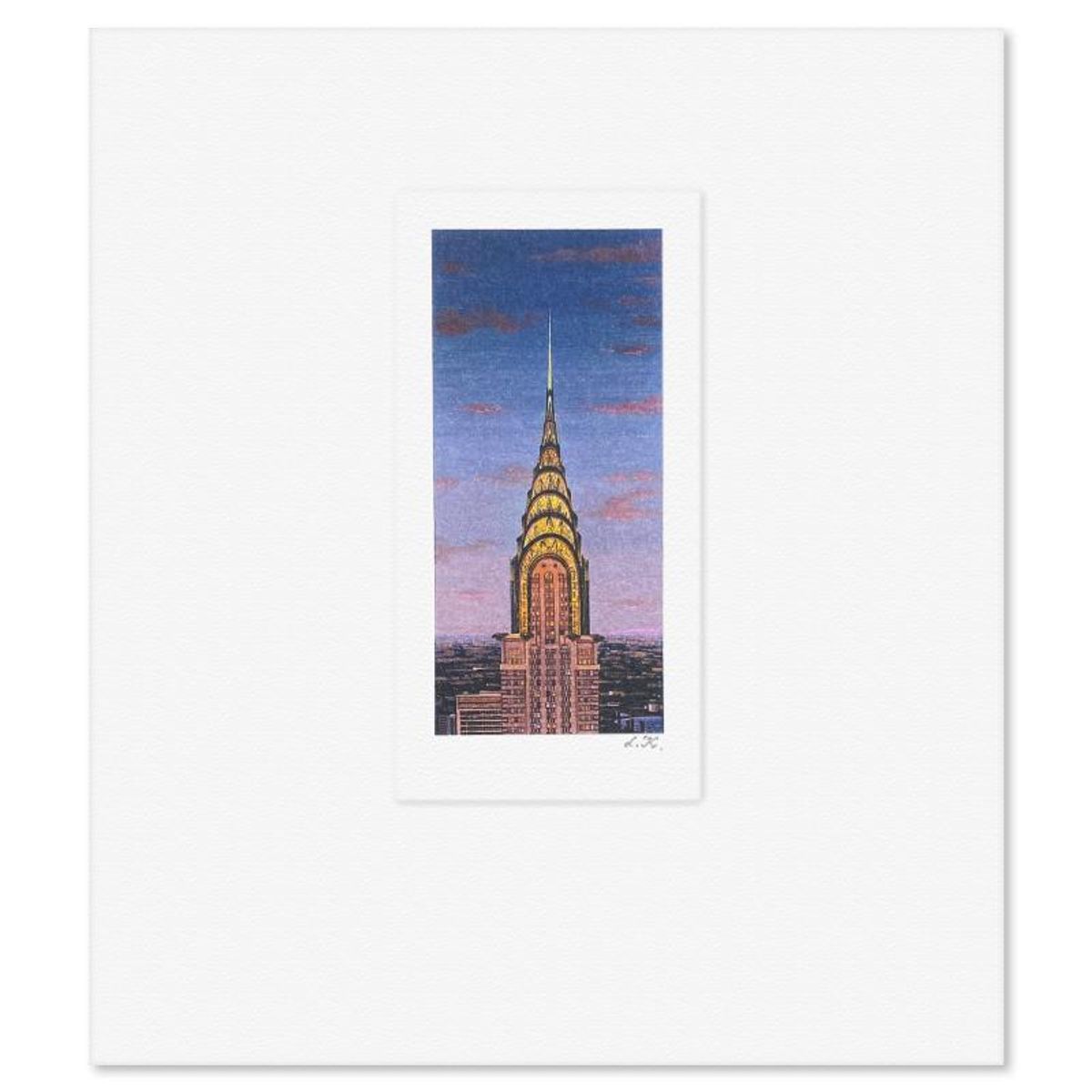 Liudmila Kondakova, "Chrysler Building" Limited Edition Lithograph, Numbered and Hand Signed with Letter of Authenticity