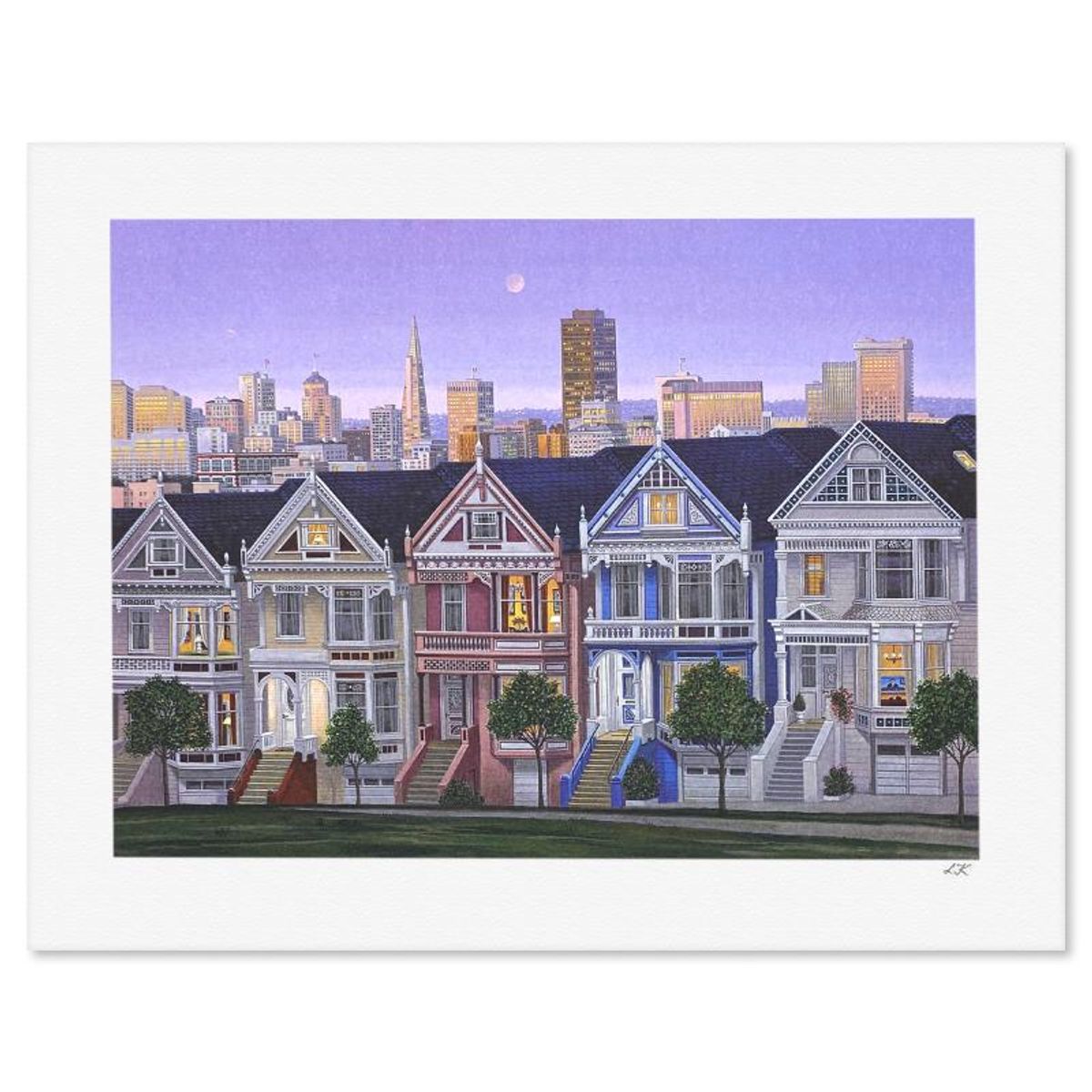 Liudmila Kondakova, "City by the Bay" Limited Edition Lithograph, Numbered and Hand Signed with Certificate of Authenticity
