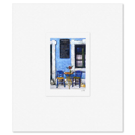 Liudmila Kondakova, "Dionisos Café" Limited Edition Lithograph, Numbered and Hand Signed with Letter of Authenticity