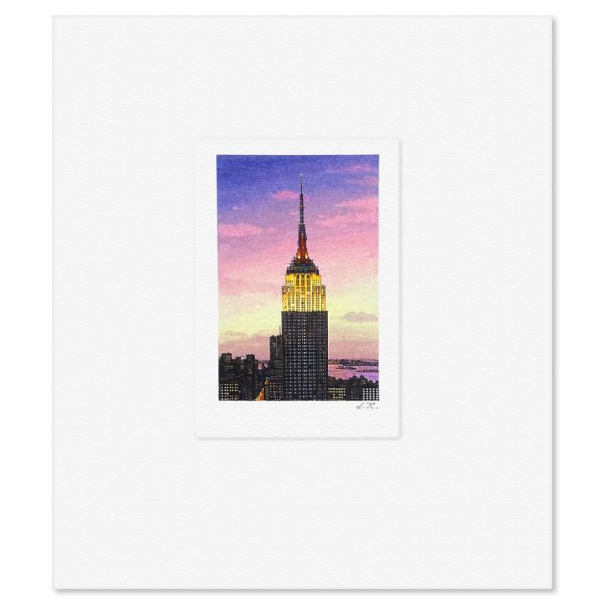 Liudmila Kondakova, "Empire State Building" Limited Edition Lithograph, Numbered and Hand Signed with Letter of Authenticity