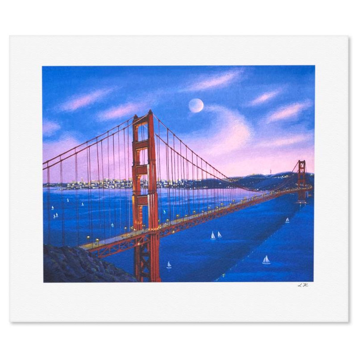 Liudmila Kondakova, "Golden Gate" Limited Edition Lithograph, Numbered and Hand Signed with Certificate of Authenticity