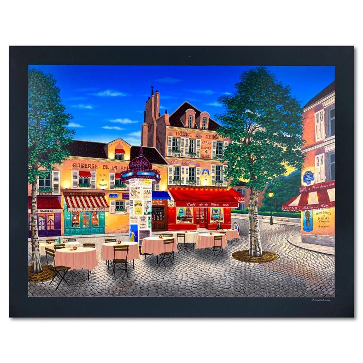 Liudmila Kondakova, "Hotel de la Seine" Limited Edition Serigraph, Numbered and Hand Signed with Certificate of Authenticity