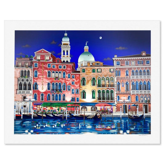 Liudmila Kondakova, "Hotel Rialto" Limited Edition Serigraph, Numbered and Hand Signed with Certificate of Authenticity