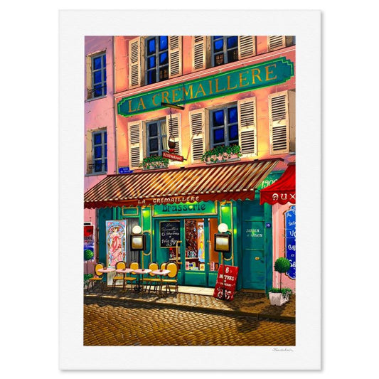 Liudmila Kondakova, "La Cremaillere (Paris Days and Nights)" Limited Edition Serigraph, Numbered and Hand Signed with Letter of Authenticity