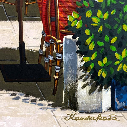 Liudmila Kondakova, "Le Petit Chatelet (I Remember Paris)" Limited Edition Serigraph on Gesso Board, Numbered and Hand Signed with Letter of Authenticity