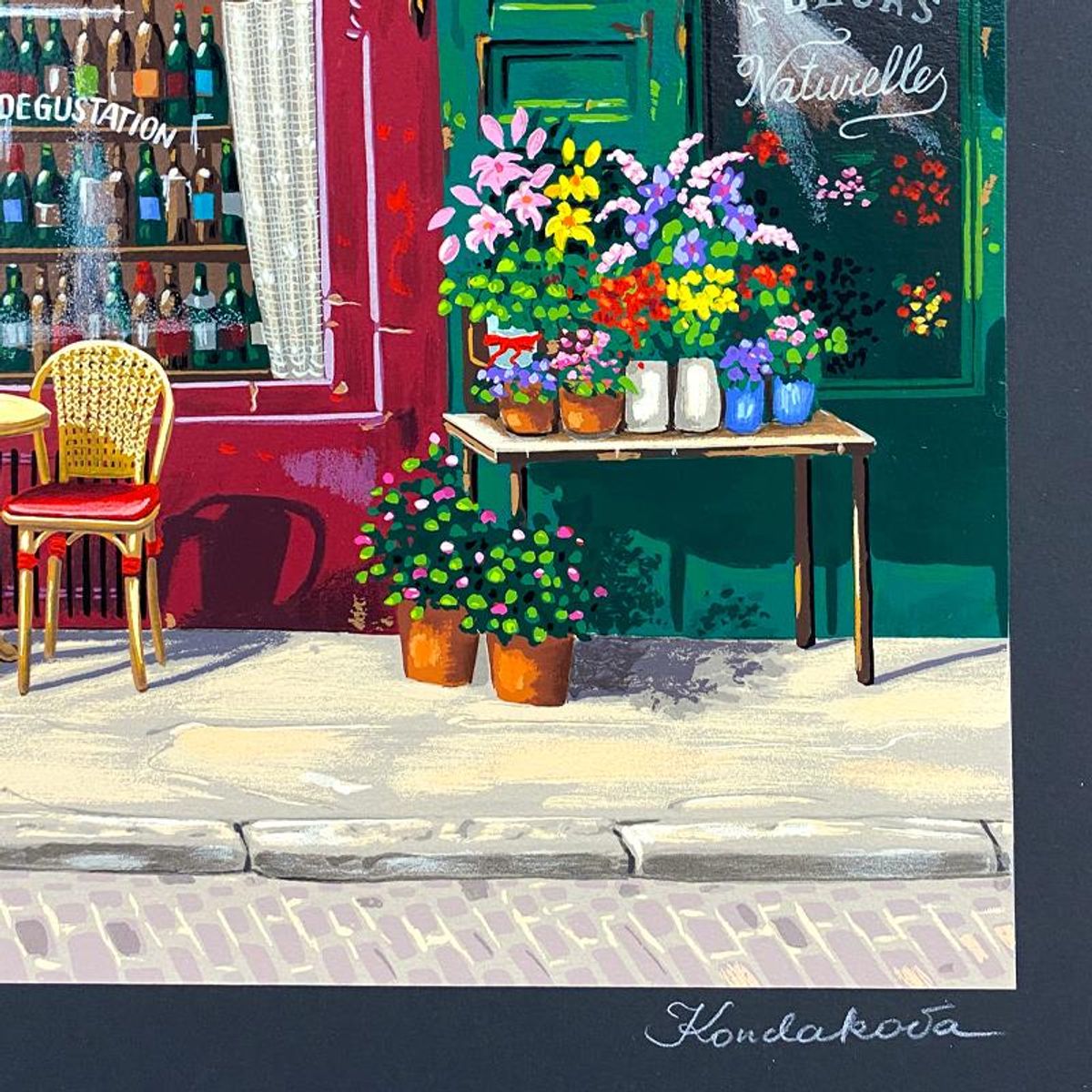 Liudmila Kondakova, "Les Rives de Notre Dame" Limited Edition Serigraph, Numbered and Hand Signed with Certificate of Authenticity