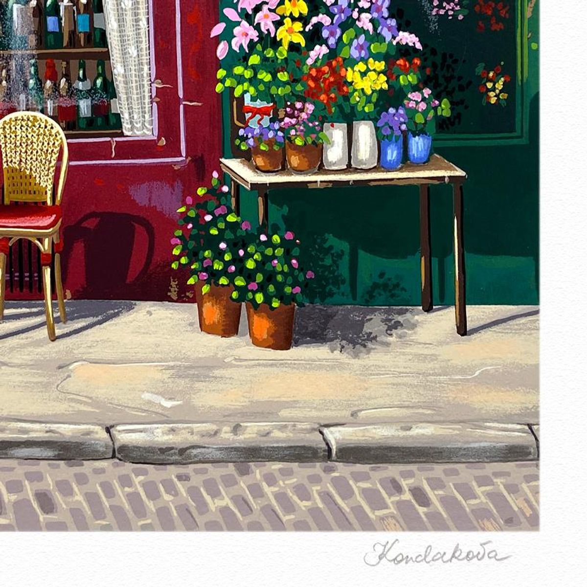 Liudmila Kondakova, "Les Rives de Notre Dame" Limited Edition Serigraph, Numbered and Hand Signed with Letter of Authenticity
