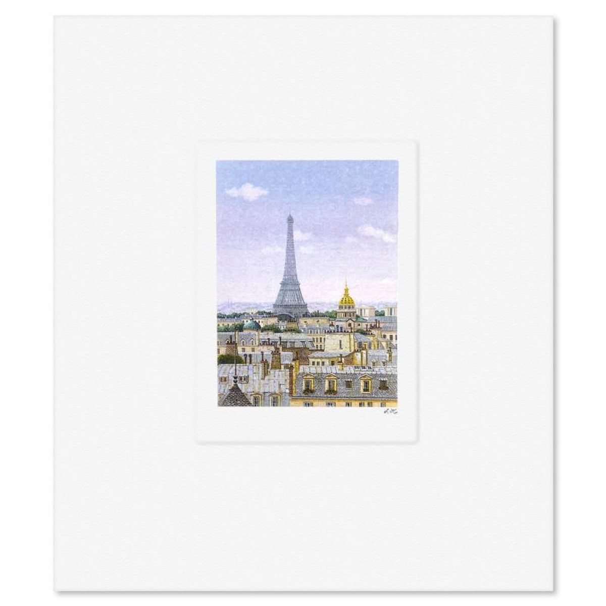 Liudmila Kondakova, "Paris Daybreak" Limited Edition Lithograph, Numbered and Hand Signed with Letter of Authenticity