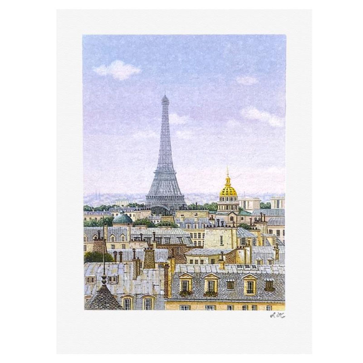 Liudmila Kondakova, "Paris Daybreak" Limited Edition Lithograph, Numbered and Hand Signed with Letter of Authenticity
