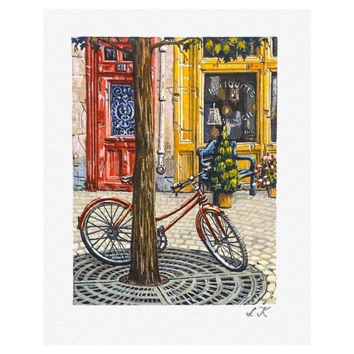 Liudmila Kondakova, "Parisian Summer" Limited Edition Lithograph, Numbered and Hand Signed with Letter of Authenticity