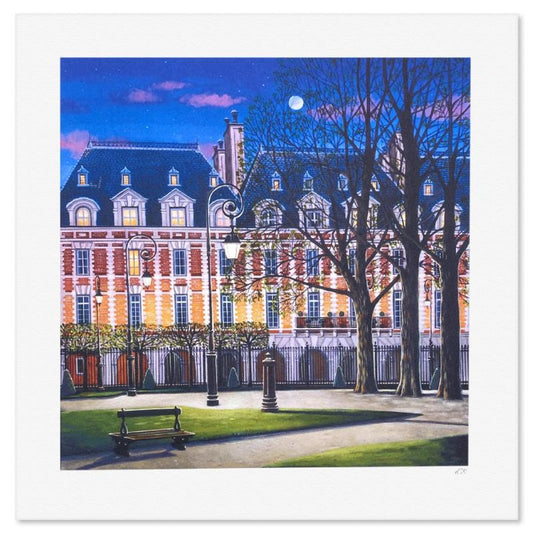 Liudmila Kondakova, "Place des Vosges" Limited Edition Lithograph, Numbered and Hand Signed with Certificate of Authenticity