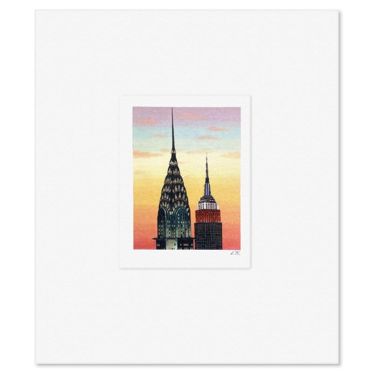 Liudmila Kondakova, "Sentinels" Limited Edition Lithograph, Numbered and Hand Signed with Letter of Authenticity