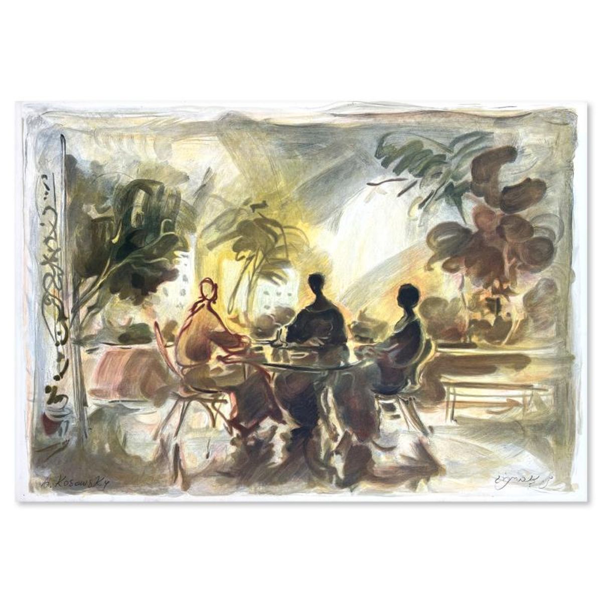 Avinoam Kosowsky, Hand Signed, Numbered Limited Edition with Letter of Authenticity.