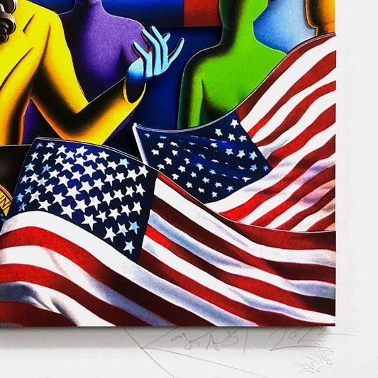 Mark Kostabi, "The Dawn is Ours" Limited Edition 3D Construction, Numbered and Hand Signed with Letter of Authenticity.