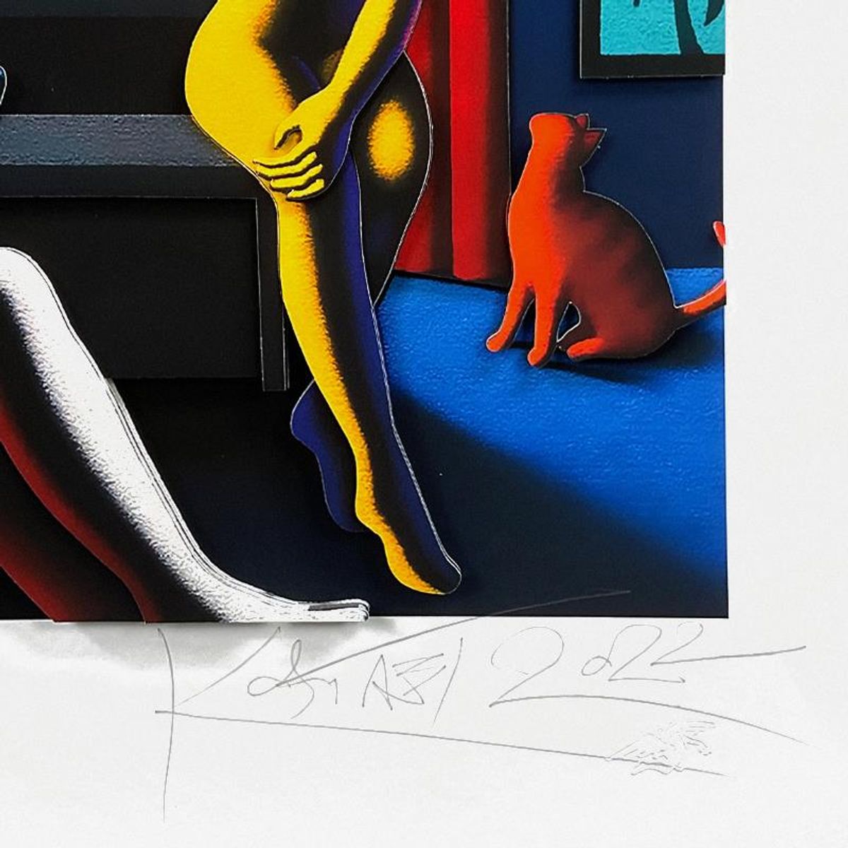 Mark Kostabi, "The Keys to Success" Limited Edition 3D Construction, Numbered and Hand Signed with Letter of Authenticity.
