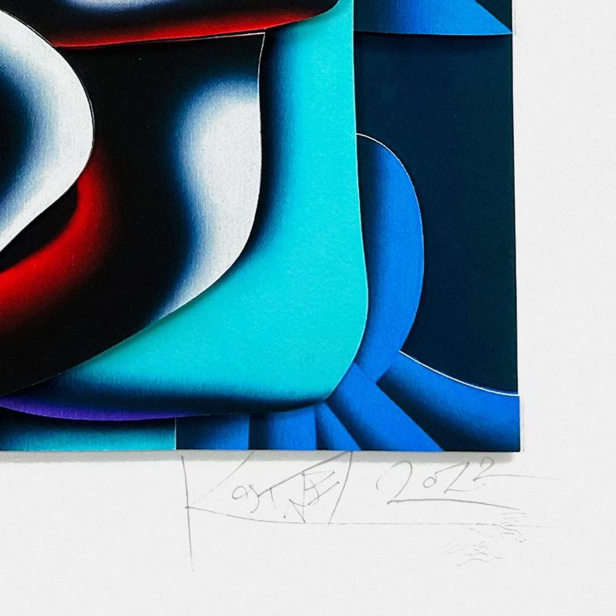 Mark Kostabi, "Contemplation Memory" Limited Edition 3D Construction, Numbered and Hand Signed with Letter of Authenticity.