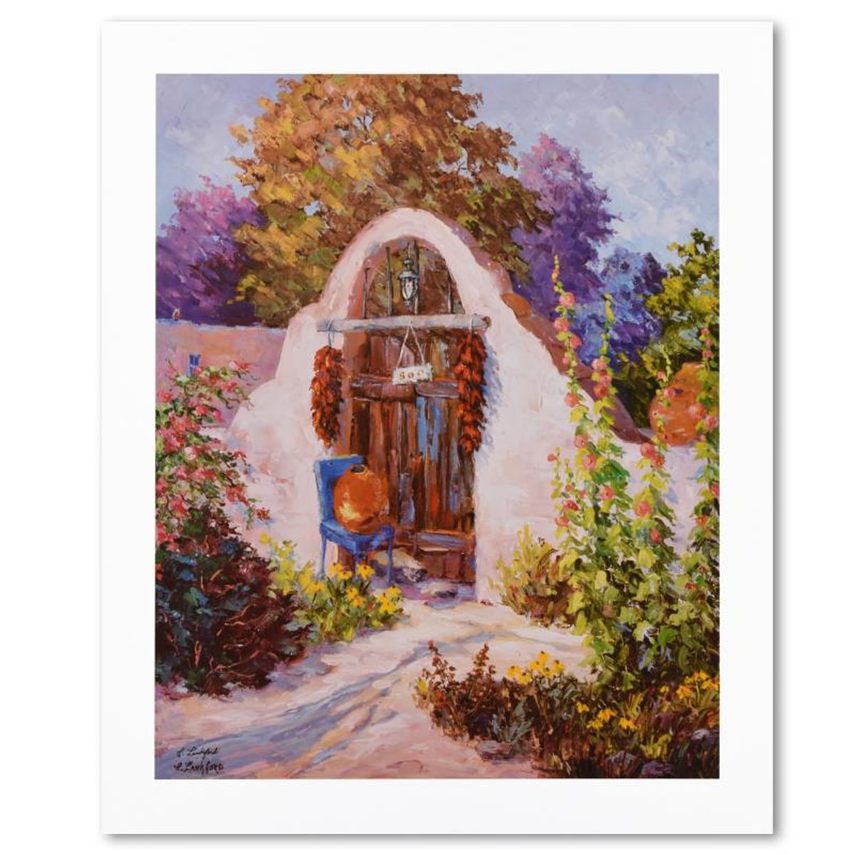 Carolyn Lankford, Limited Edition Lithograph, Numbered and Hand Signed with Letter of Authenticity.