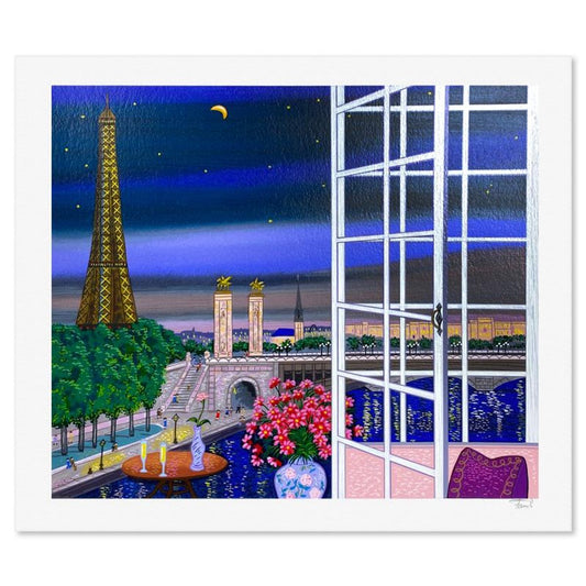 Fanch Ledan, "Pont Alexandre III" Limited Edition Serigraph, AP Numbered and Hand Signed with Letter of Authenticity