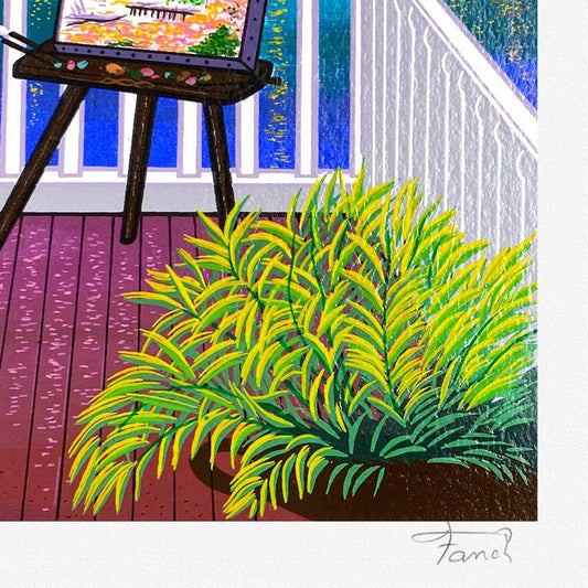 Fanch Ledan, "Signac A St Tropez" Limited Edition Serigraph, AP Numbered and Hand Signed with Letter of Authenticity