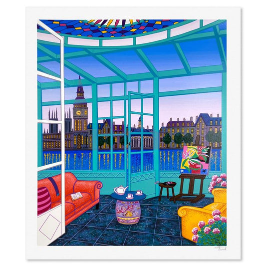 Fanch Ledan, "Veranda Matisse" Limited Edition Serigraph, AP Numbered and Hand Signed with Letter of Authenticity