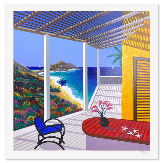 Fanch Ledan, "Lumiere D'Azur" Limited Edition Serigraph, EA Numbered and Hand Signed with Letter of Authenticity