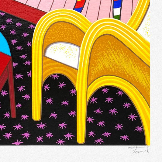 Fanch Ledan, "Slice of Life" Limited Edition Serigraph, EA Numbered and Hand Signed with Letter of Authenticity