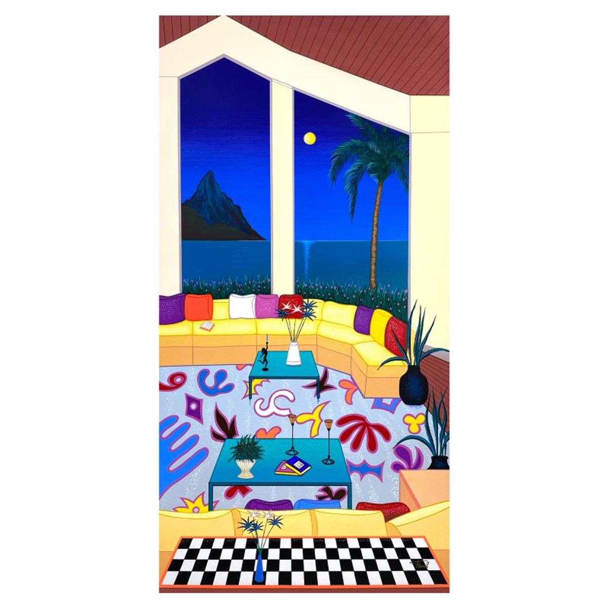 Fanch Ledan, "Living in Bora Bora" Limited Edition Serigraph on Canvas, AP Numbered Inverso and Hand Signed with Letter of Authenticity